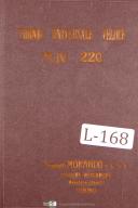 Morando-Morando Istruzione per L\'Uso Del Tornio Lathe Manual Year (1950)-TUV 220-01